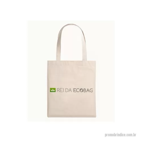 Ecobag personalizado - Ecobag Tamanho 40x30cm Algodão Cru Gravação em Silk 01 cor.