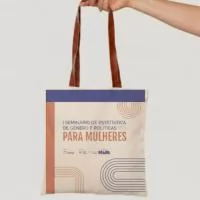 Ecobag de algodão com alça costurada internamente