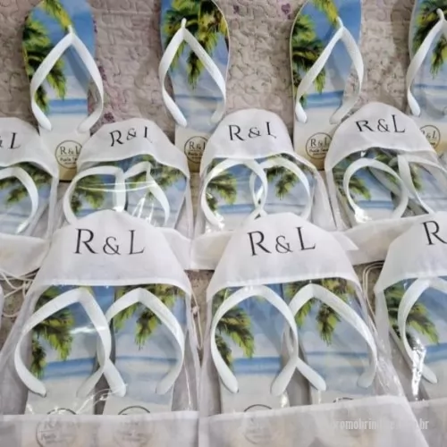 Embalagem de algodão personalizado - Embalagens personalizadas para Havaianas, criadas para valorizar seu produto com charme, proteção e um toque especial. Perfeitas para presentes, eventos e brindes..