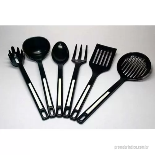 Escumadeira personalizada - TALHERES DE COZINHA, fabricados em plastico ou nylon. Utilizados no manuseio de alimentos. gravação a 1  cor em tinta.