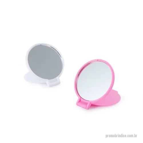 Espelho de bolso personalizado - Espelho Plástico Redondo Sem Aumento Personalizado
