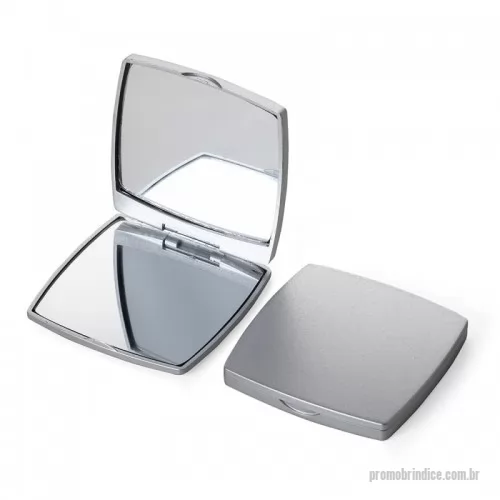 Espelho personalizado - Espelho plástico duplo sem aumento, frente e verso liso