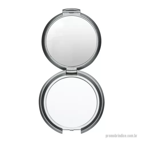 Espelho personalizado - Espelho redondo duplo sem aumento, material em plástico resistente com superfície ondulada(área para gravação não é plana).