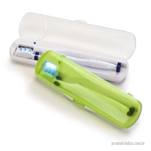 Esterilizador de escova de dentes personalizado - Esteriliza a escova de dentes através de raios ultra violeta, eliminando 99% de germes e bactérias