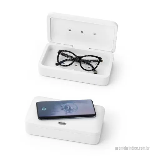 Esterilizador UV personalizado - Caixa Esterilizadora UV com Carregador Wireless Fast Personalizada