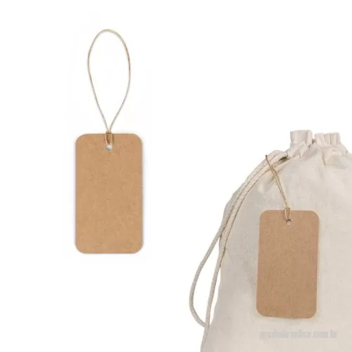 Etiqueta personalizada - Etiqueta em papel 100% reciclado (700 g/m²) com formato retangular