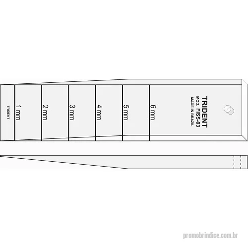 Fissurômetros personalizados - Fissurômetro  FISS-03