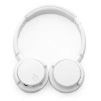  Fone de ouvido sem fio. Possui conexão via Bluetooth 4.1, rádio FM e entrada para cartão TF (microSD), que permite a reprodução de arquivos MP3, além de microfone integrado e botão para atendimento de ligações. Conta ainda com arco ajustável, revestimento acolchoado na parte superior e nas conchas, roda seletora para navegação e entrada Micro-USB para carregamento. Acompanha cabo Micro-USB.