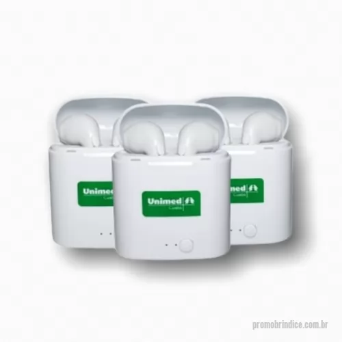 Fone de ouvido personalizado - Fone de Ouvido Bluetooth com Case Carregador