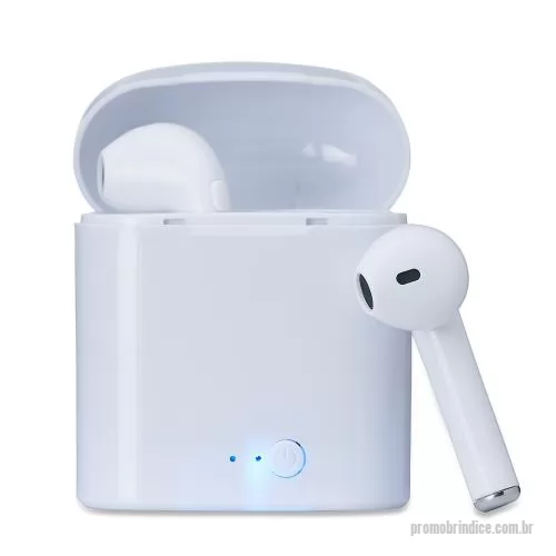 Fone de ouvido personalizado - Fone Bluetooth com Case Carregador