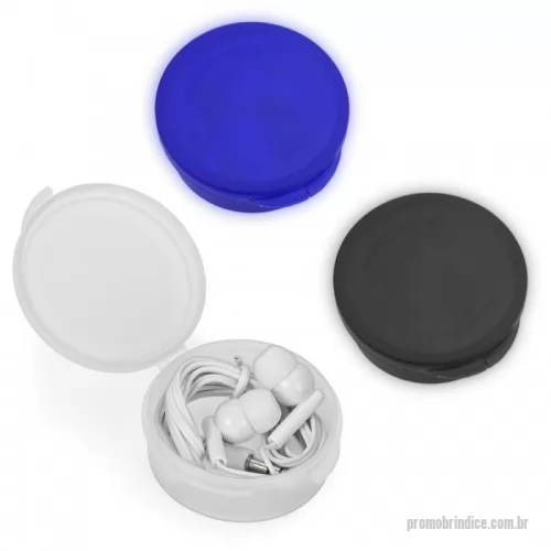 Fone de ouvido personalizado - Fone de ouvido intra-auricular, caixinha redonda de material plástico fosco inteiro colorido.