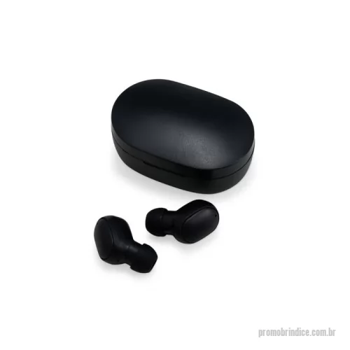 Fone de ouvido personalizado - Fone de Ouvido Bluetooth Touch com Case Carregador