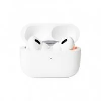 Fone de ouvido bluetooth com comandos touch e case carregador de fechamento magnético. Acompanha USB Lightning e cordão de nylon com clipe integrado que facilita a fixação em mochilas e bolsas