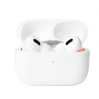 Fone de ouvido bluetooth com comandos touch e case carregador de fechamento magnético. Acompanha USB Lightning e cordão de nylon com clipe integrado que facilita a fixação em mochilas e bolsas.