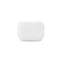 Fone de ouvido bluetooth com comandos touch e case carregador de fechamento magnético. Acompanha USB Lightning e cordão de nylon com clipe integrado.
