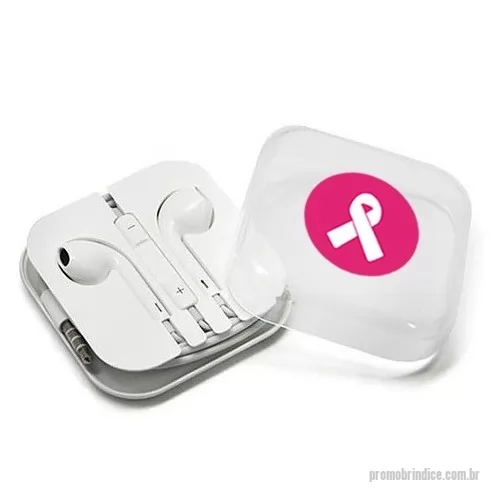 Fone personalizado - Fone de ouvido com caixinha de acrilico