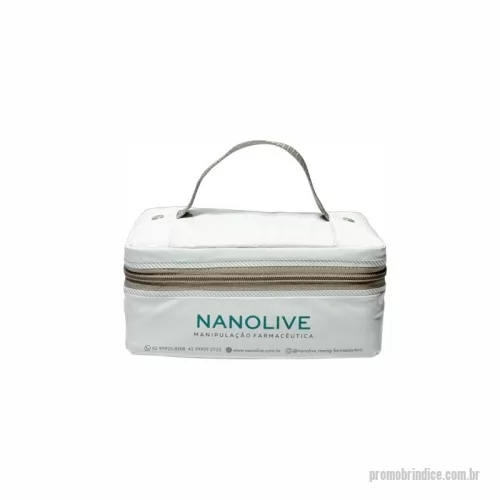 Frasqueira térmica em PVC personalizada - FRASQUEIRA TÉRMICA COM ALÇA DE MÃO - MEDIDA 20X8X13CM - MATERIAL PVC - SOLDA REFORÇADA - LOGO DE SUA PREFERÊNCIA 