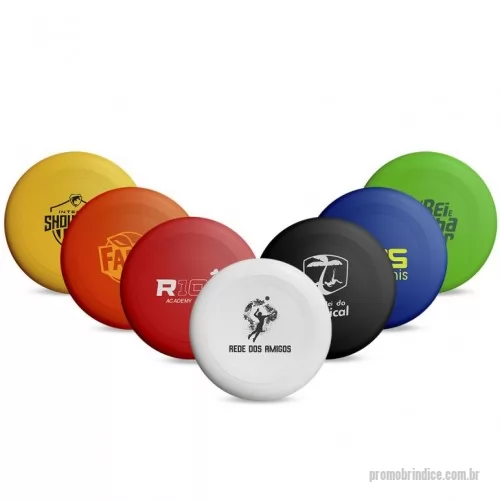 Frisbee personalizado - Frisbee 22cm de diâmetro personalizado, modelo prato, com excelente área de gravação, ideal para associar com destaque a logomarca do cliente em situações de lazer.