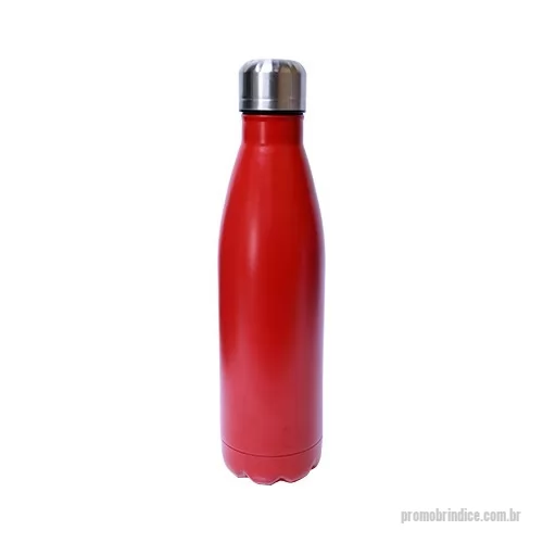 Garrafa de metal personalizada - Garrafa Inox 750ml  Descrição: Isolamento a vácuo Resistente à corrosão e oxidação Livre de BPA A tecnologia usada na garrafa elimina o  suor  causado pela condensação. Vedação em borracha protetora de silicone Conserva bebidas quentes ou frias. Não é um modelo térmico Altura :  27,5 cm Largura :  7,3 cm Circunferência :  23 cm Medidas aproximadas para gravação (CxL):  14 cm x 6 cm Peso aproximado (g): 189 Laser 1 Lado