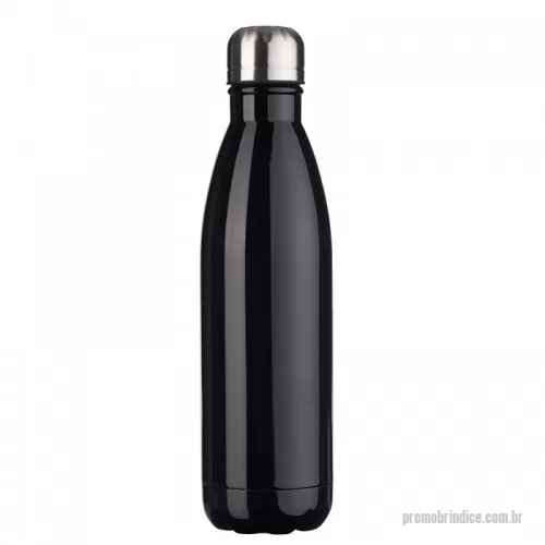 Garrafa de metal personalizada - Garrafa em Inox com capacidade de 750ml com tampa rosqueável e pintura brilhante. Obs.: Não é um modelo térmico.  É o modelo ideal de garrafa para brindar o seu cliente ou para kit boas-vindas. A Garrafa em Inox 750ml ficará bem vestida com a sua Marca!