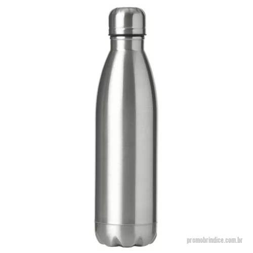 Garrafa de metal personalizada - Garrafa 750ml em inox com pintura fosca   Descrição: Garrafa 750ml em inox com tampa rosqueável e pintura fosca. Obs.: Não é um modelo térmico.