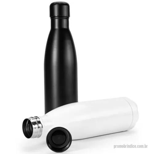 Garrafa de metal personalizada - Garrafa 750ml em inox com tampa rosqueável e pintura fosca. Não é térmico