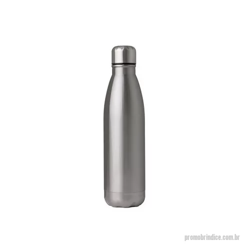 Garrafa de metal personalizada - Garrafa 750ml em inox com tampa rosqueável e pintura brilhante.