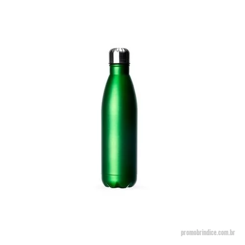 Garrafa de metal personalizada - Garrafa 750ml em inox com tampa rosqueável e pintura fosca metalizada.