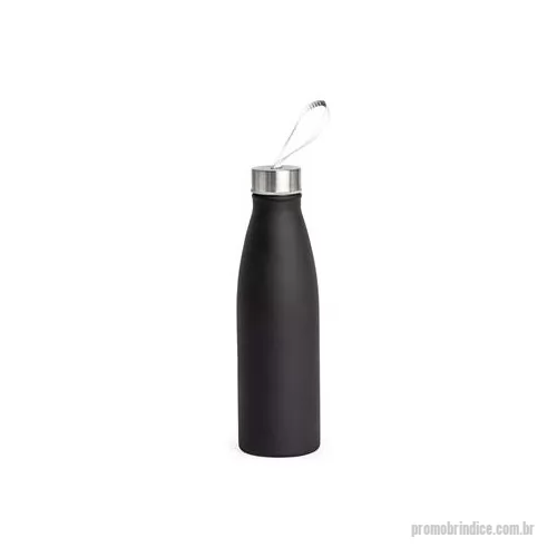 Garrafa de metal personalizada - Garrafa de Inox 800 ml com tampa rosqueável de nylon embutida. Altura : 25 cm Largura : 7,2 cm Circunferência : 23,1 cm Peso aproximado g : 154