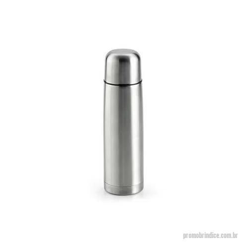 Garrafa de metal personalizada - Garrafa em aço inox com parede dupla isolada a vácuo. Capacidade até 500 ml.