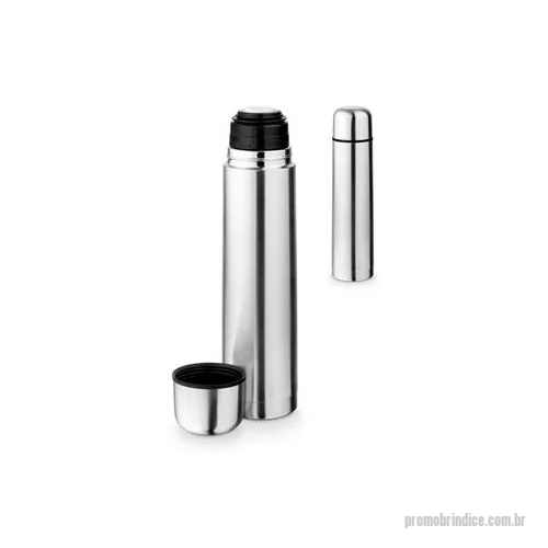 Garrafa de metal personalizada - Garrafa em aço inox com parede dupla isolada a vácuo. Capacidade até 1Litro.