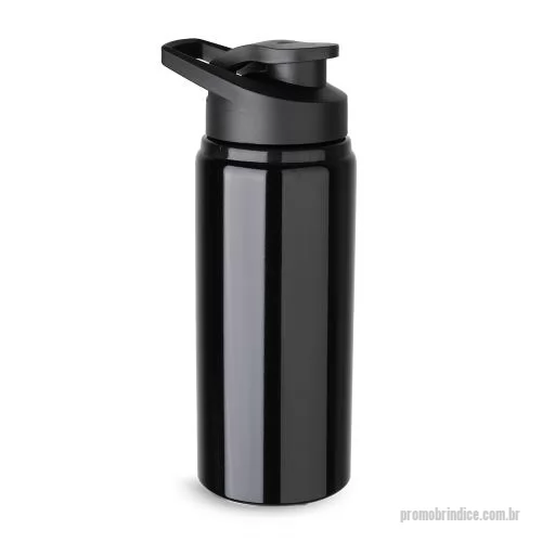 Garrafa de metal personalizada - Garrafa de alumínio com capacidade de até 650ml em cores. Tampa rosqueável, bico com tampa vedada de acesso rápido, e alça para transporte. *Nas cores preta, branca e prata, possui corpo com acabamento brilhante — com exceção das versões coloridas, q