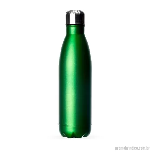 Garrafa de metal personalizada - Garrafa 750ml em inox com tampa rosqueável e pintura fosca metalizada. Obs.: Não é um modelo térmico.