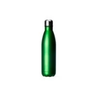 Garrafa 750ml em inox com tampa rosqueável e pintura fosca metalizada.