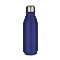 Garrafa em alumínio reciclado com capacidade de 550ml. Tampa rosqueável em inox. Pintura fosca. *Todas as garrafas acompanham etiqueta em papel kraft com descrição do produto. *Apresenta símbolo de reciclável na parte traseira do produto.