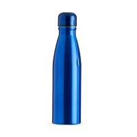 Garrafa 630ml de alumínio com tampa rosqueável e pintura metalizada
