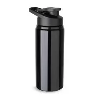 Garrafa de alumínio com capacidade de até 650ml em cores. Tampa rosqueável, bico com tampa vedada de acesso rápido, e alça para transporte. *Nas cores preta, branca e prata, possui corpo com acabamento brilhante — com exceção das versões coloridas, q