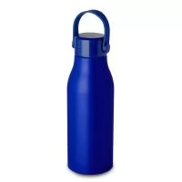 Garrafa em alumínio com capacidade de 650ml. Tampa rosqueável em plástico com alça em silicone na cor do produto. Pintura fosca, exeto a cor prata, que possui acabamento brilhoso.