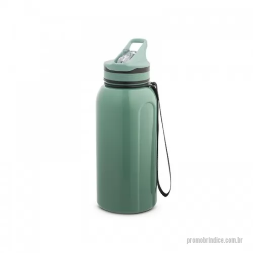Garrafa personalizada - Garrafa esportiva em PETG com canudo interno, tampa com bebedouro e pega para facilitar transporte.