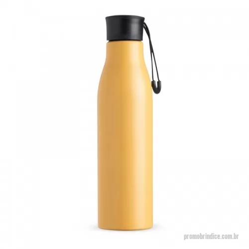 Garrafa personalizada - Garrafa inox 800ml com pintura colorida. Possui tampa rosqueável com alça para transporte.