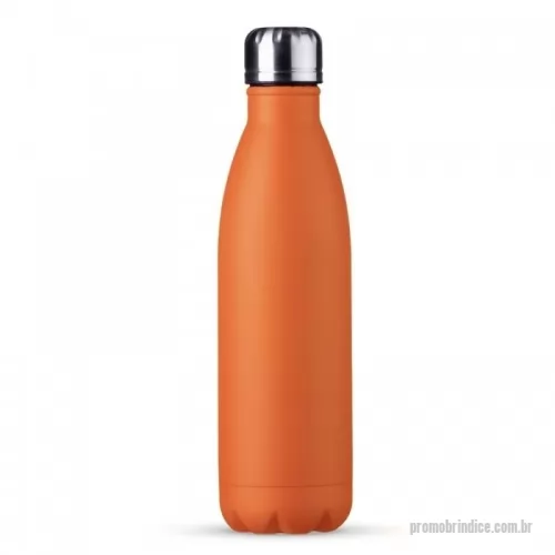 Garrafa personalizada - Garrafa 750ml em inox com tampa rosqueável e pintura fosca. Obs.: Não é um modelo térmico.