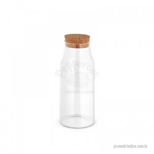 Garrafa personalizada - Garrafa de vidro personalizado com tampa de cortiça. Possui capacidade de até 800 ml. Conserva líquido quente por até 2 horas e líquido frio até 3 horas. Fornecido em caixa presente de papel craft. Ideal para divulgar sua empresa em eventos corporativos, brindes personalizados e campanhas.