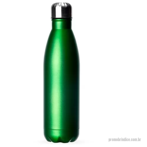Garrafa personalizada - Garrafa 750ml em inox com tampa rosqueável e pintura fosca metalizada. Obs.: Não é um modelo térmico.