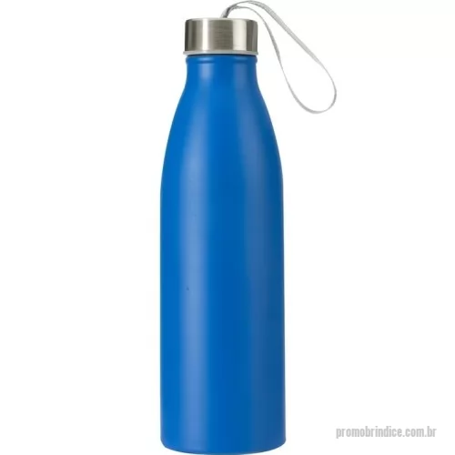 Garrafa personalizada - Garrafa de inox 750ml com tampa rosqueável e alça de nylon embutida.  Altura :  23,9 cm  Largura :  7,2 cm  Circunferência :  22,8 cm  Medidas aproximadas para gravação (CxL):  15 cm x 5 cm  Peso aproximado (g):  155