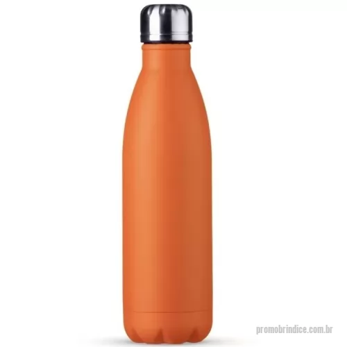 Garrafa personalizada - Garrafa 750ml em inox com tampa rosqueável e pintura fosca. Obs.: Não é um modelo térmico.  Altura :  27,5 cm  Largura :  7,3 cm  Circunferência :  23 cm  Medidas aproximadas para gravação (CxL):  14 cm x 6 cm  Peso aproximado (g):  189