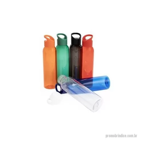 Garrafa personalizada - Garrafa plástica 700 ml livre BPA com tampa rosqueável e alça para transporte. Altura : 25,8 cm Largura : 6,8 cm Peso aproximado g : 82