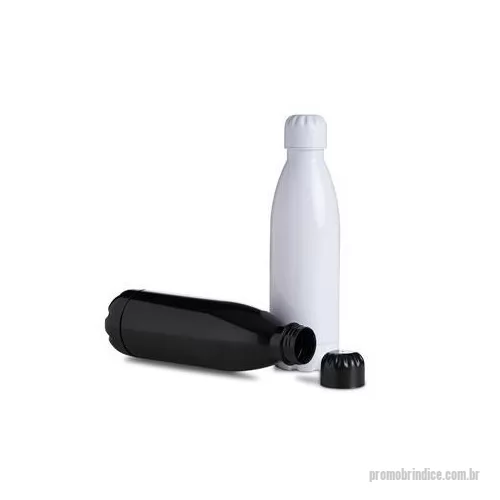 Garrafa personalizada - Garrafa plástica com capacidade de 700ml, possui uma tampa rosqueável.