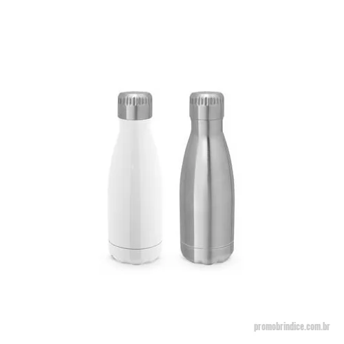 Garrafa personalizada - Garrafa para sublimação em aço inox com parede dupla, isolada a vácuo. A tampa incorpora um sistema de vácuo para melhor conservação da temperatura. Capacidade até 380 ml. Fornecido em caixa presente. Certificação EU Food Grade. ø70 x 218 mm