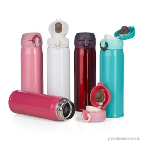 Garrafa personalizada - A Garrafa Térmica Inox 400ml Personalizada é a escolha ideal para quem busca um brinde sofisticado, funcional e de alta durabilidade. Perfeita para empresas, eventos, ações promocionais, academias e presentes personalizados, ela mantém suas bebidas na temperatura ideal por muito mais tempo.  Disponível com personalização em DTF UV ou gravação a laser, oferecendo excelente acabamento para destacar sua marca, logotipo ou arte.  ? Características do Produto ? Capacidade de 400ml ? Fabricada em inox de alta qualidade ? Tampa com botão para abertura rápida ? Sistema de trava de segurança para evitar abertura acidental ? Vedação interna com borracha protetora contra vazamentos ? Tampa rosqueável para facilitar a limpeza ? Design moderno, elegante e disponível em diversas cores  Importante: Em algumas embalagens pode constar capacidade de 450ml ou 500ml, conforme o fabricante. No entanto, a capacidade real e correta deste modelo é de 400ml.  ???? Personalização ????? DTF UV: impressão colorid