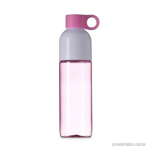 Garrafa personalizada - Garrafa plástica 700ml com tampa de suporte anelar. Squeeze colorido, possui tampa rosqueável na cor branca devido sua largura facilita a higienização interna do produto acompanha tampa colorida de suporte anelar, facilitando o transporte do produto.